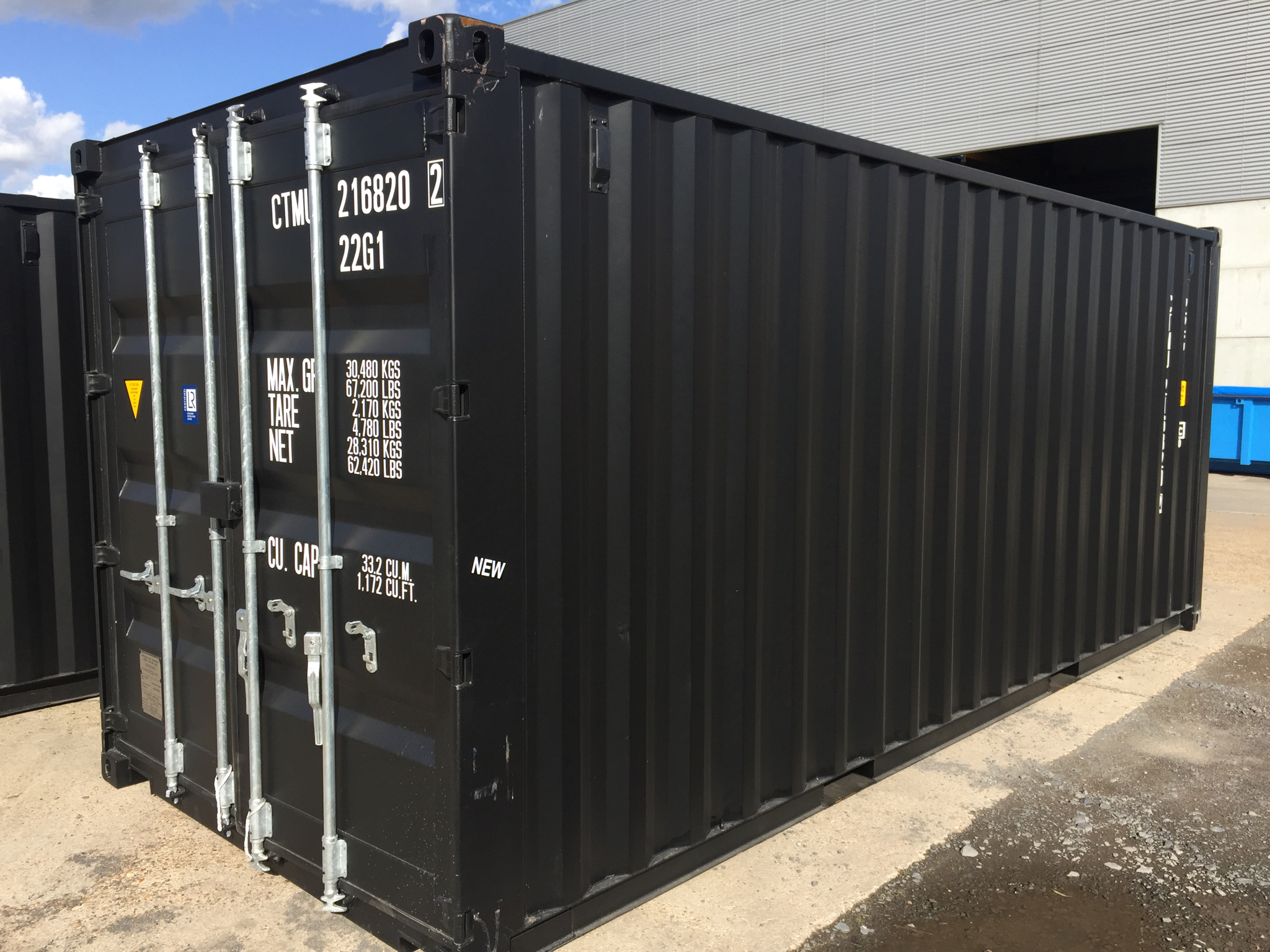20ft DV / RAL 9005